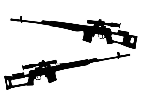 Combat Firearms Set Vector Image — Stock Vector