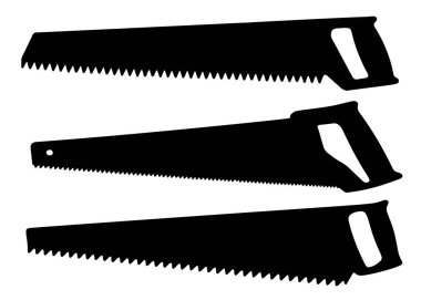 Tahta testereler. Vektör resmi.