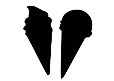 Dondurma külahı. Vektör resmi.