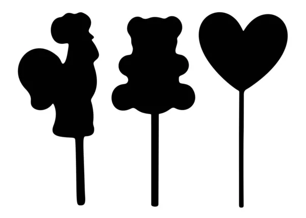 Lollipops Set Vector Image — Stock Vector