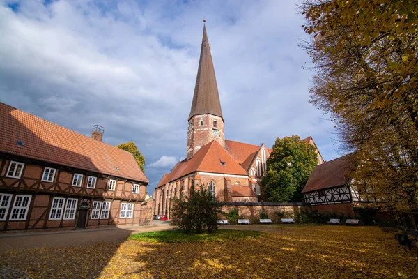Saint Mary Kilisesi Almanya Nın Saksonya Anhalt Eyaletinde Yer Alan — Stok fotoğraf