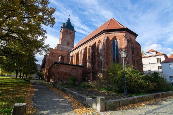 Nicolai Church Built Starting 1200 Church Has Been Destroyed Air Stock Picture