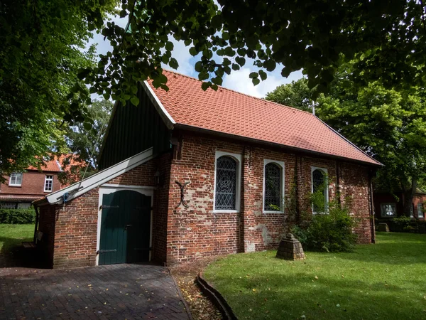 Den Evangelisk Lutherska Kyrkan Byggdes 1696 Den Östfrisiska Spiekeroog Det — Stockfoto