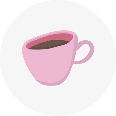 Elle çizilmiş bardak. Doodle stili vektör illüstrasyonu. Kartpostallar, davetiyeler veya oher grafik ve web tasarımı için tasarım ögesi.