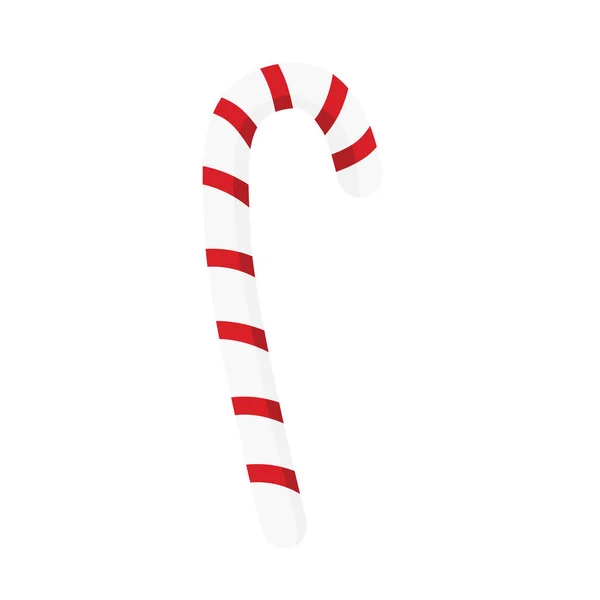 Kerstsnoepgoed Cartoon Kerst Illustratie Vlak Ontwerp Decoratie Suiker Lolly — Stockvector