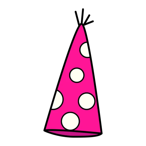 Holiday Hat Doodle Illustration Zeichenstil Für Kinder Handgezeichnete Illustration Flaches — Stockvektor