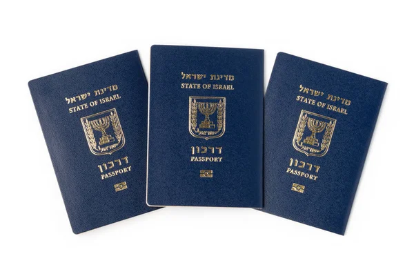 İsrail pasaportu Darkonlar beyaz arka planda izole. — Stok fotoğraf