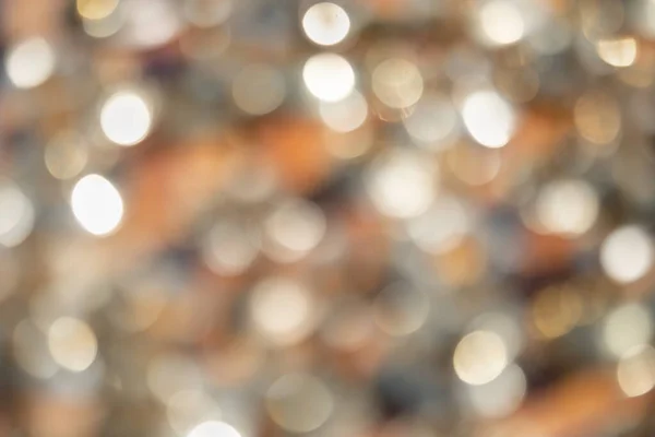 Abstract Defocused Bokeh Background Golden Blurred Circles — Photo