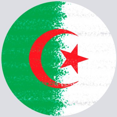 Suudi Arabistan bayrağının dairesel biçimde fırça darbesi görüntüsü.