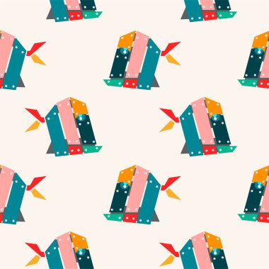 Soyut metal balığının renksiz deseni 