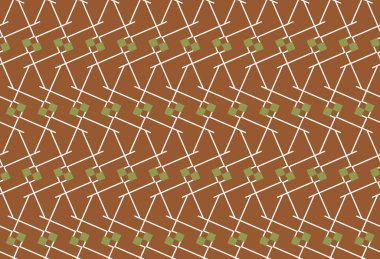 Vektörsüz desen, soyut doku arkaplanı, üç renkte tekrarlanan fayanslar.