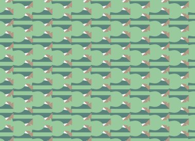 Vektörsüz desen, soyut doku arkaplanı, dört renkte tekrarlanan fayanslar.