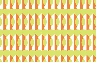 Vektörsüz desen, soyut doku arkaplanı, üç renkte tekrarlanan fayanslar.