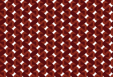 Vektörsüz desen, soyut doku arkaplanı, üç renkte tekrarlanan fayanslar.