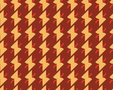 Vektörsüz desen, soyut doku arkaplanı, üç renkte tekrarlanan fayanslar.