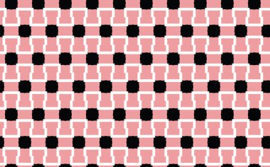 Vektörsüz desen, soyut doku arkaplanı, üç renkte tekrarlanan fayanslar.