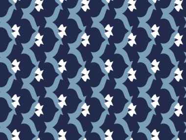 Vektörsüz desen, soyut doku arkaplanı, üç renkte tekrarlanan fayanslar.