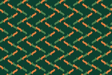 Vektörsüz desen, soyut doku arkaplanı, üç renkte tekrarlanan fayanslar.