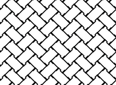 Vektörsüz desen, soyut doku arkaplanı, iki renkte tekrarlanan fayanslar.