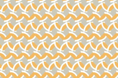 Vektörsüz desen, soyut doku arkaplanı, üç renkte tekrarlanan fayanslar.