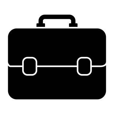 İş çantası, evrak çantası vektörünün simge tasarımı