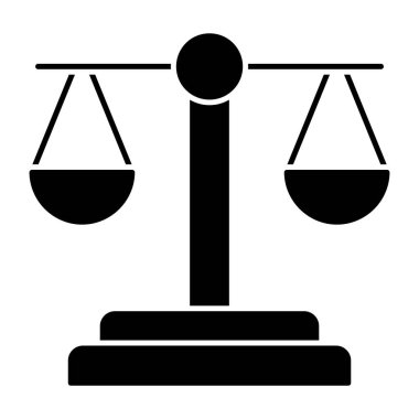 Adaletin düzenlenebilir tasarım simgesi.