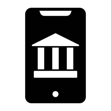 Akıllı telefon içerisindeki banka mobil bankacılık kavramını gösteriyor