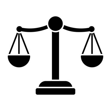 Denge ölçeğinin düzenlenebilir tasarım simgesi