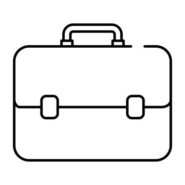 İş çantası, evrak çantası vektörünün simge tasarımı