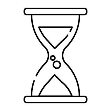 Eski bir zamanlayıcı, kum saati simgesi