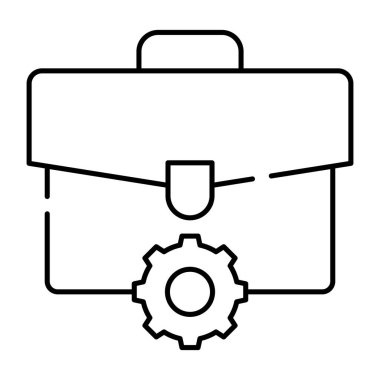 Teçhizatlı çanta, istihdam yönetiminin düz tasarımı