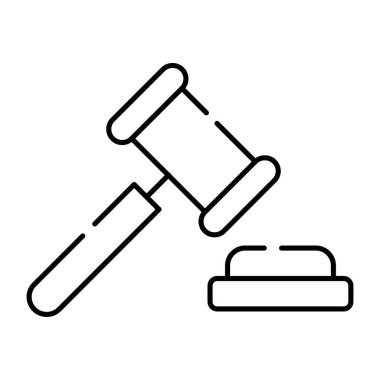 Açık artırmanın düzenlenebilir tasarım simgesi