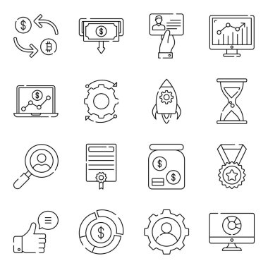 Finans Doğrusal Simgeleri Paketi