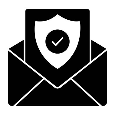 Kalkanlı zarf, güvenli harf simgesi