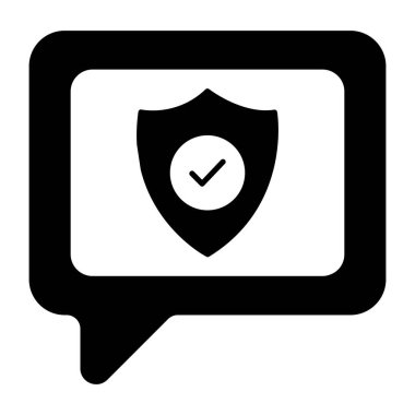 Şifreli sohbetin sağlam bir tasarım simgesi