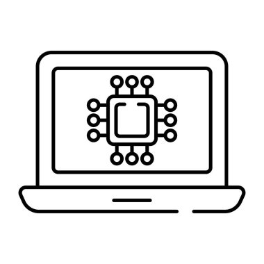 Mikroişlemcinin düzenlenebilir tasarım simgesi