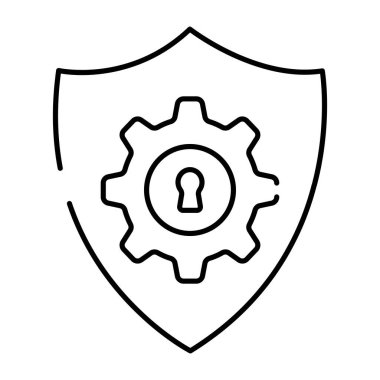 Güvenlik ayarlarının mükemmel tasarım simgesi