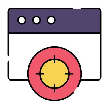 Web sayfasında Crosshair, web hedef simgesi