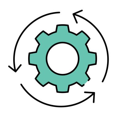 Entegrasyonun vektör tasarımlı üç oklu vites