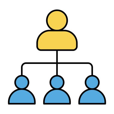 Takım liderliğinin modern tasarım simgesi.