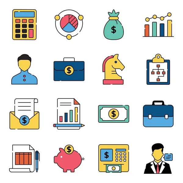 İş Düz Simgeleri Paketi 