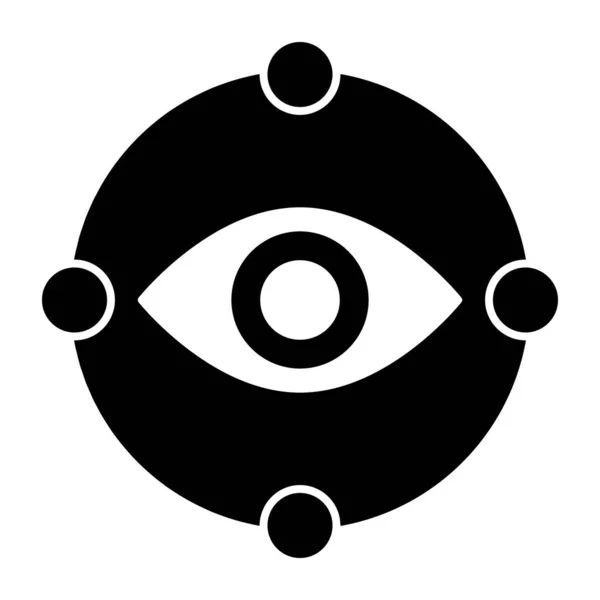 Eine Solide Design Ikone Fürs Auge — Stockvektor