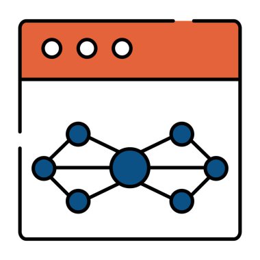 Web algoritmasının modaya uygun bir vektör tasarımı