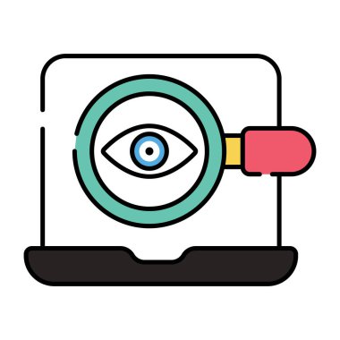 Arama gözünün eşsiz tasarım simgesi