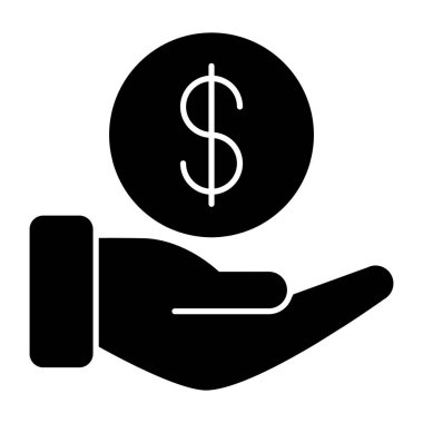 Teklif edilen paranın yaratıcı tasarım simgesi