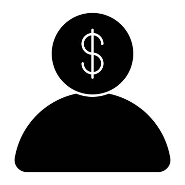 Yatırımcı kavramını gösteren avatar başına dolar