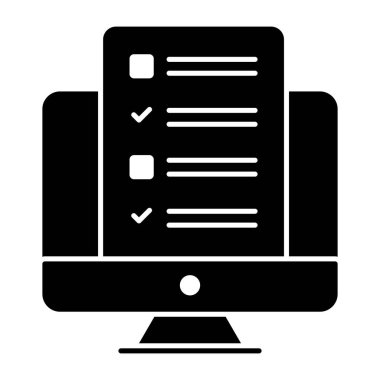 Çevrimiçi çalışma tablosunun düzenlenebilir tasarım simgesi