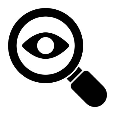 Göz analizinin eşsiz bir tasarım simgesi.