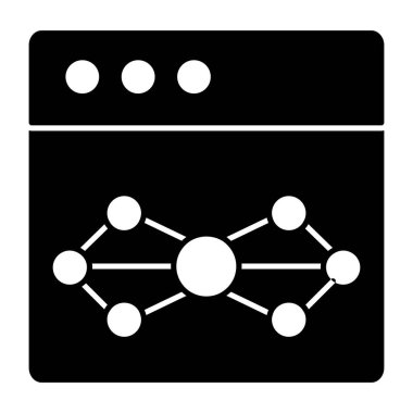 Web algoritmasının modaya uygun bir vektör tasarımı