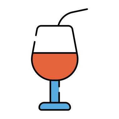 İçki bardağının eşsiz bir tasarım simgesi.